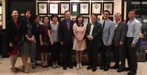 WAKS 임원과 신문규 교육관, 박상화 교육원장과의 만남